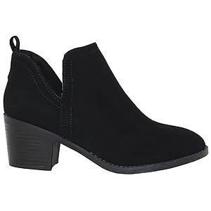 Y’s lady’s short boots black 25〜25,5cm Black Short Padded Boots by Y's on Sale